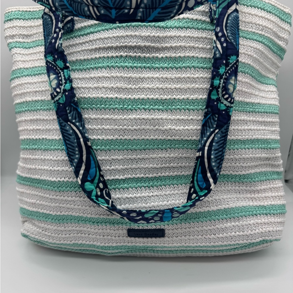 NWT Vera Bradley Sea Turtle Straw Beach Tote. - Picture 2 of 5